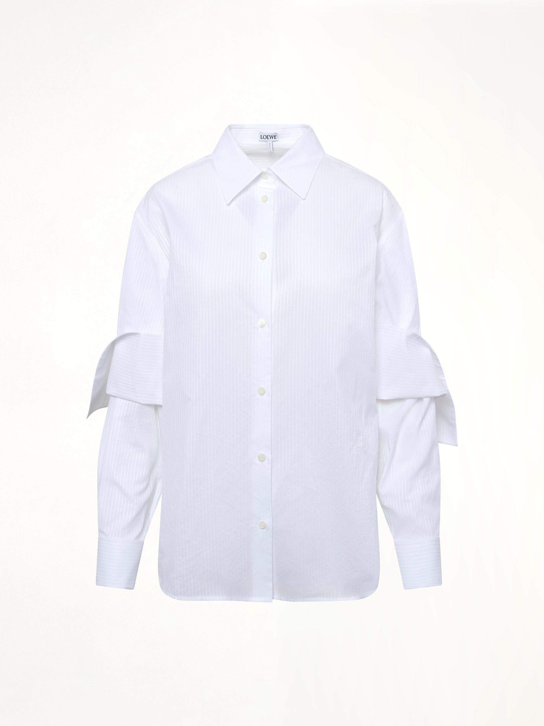 Turn-Up Shirt in White