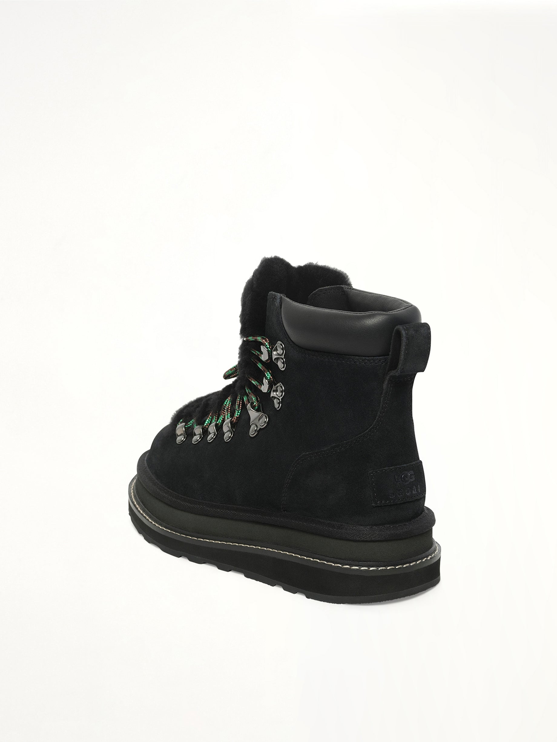 UGG sacai Hiker in Black Back View | SACAI
