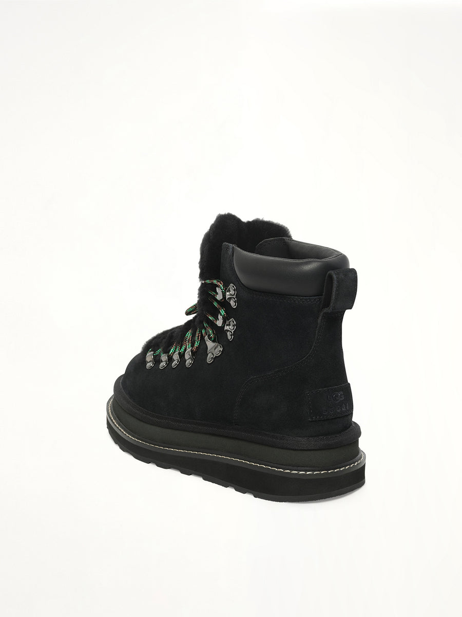 UGG sacai Hiker in Black Back View | SACAI