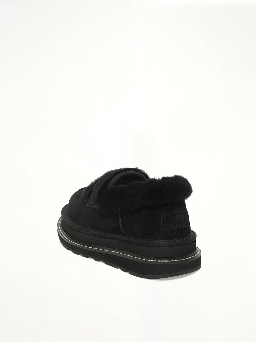 UGG sacai Loafer in Black Back View | SACAI