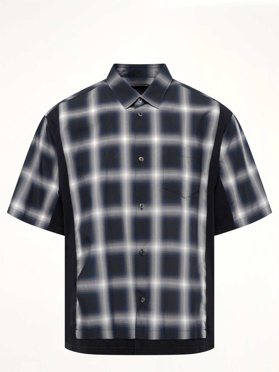 Combo Check SS Shirt in Black