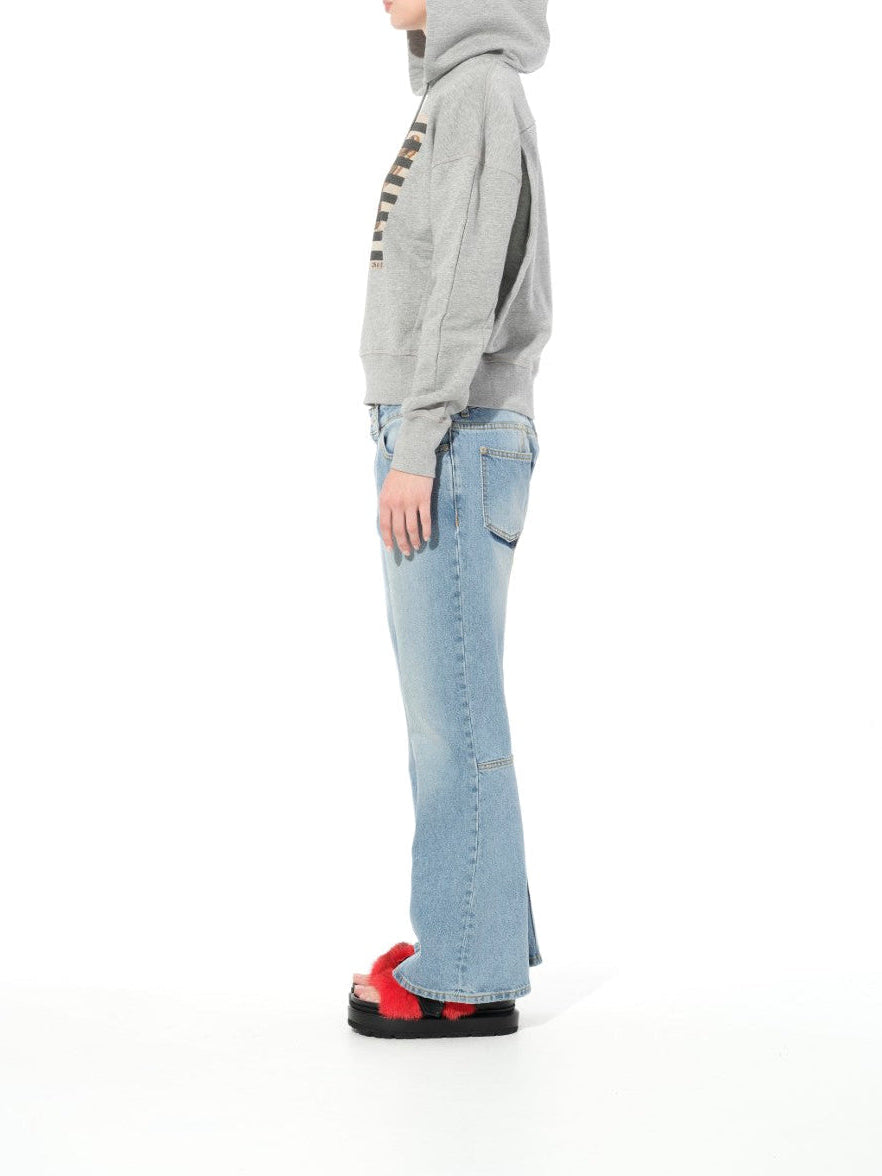 Faded Denim Pant in Denim