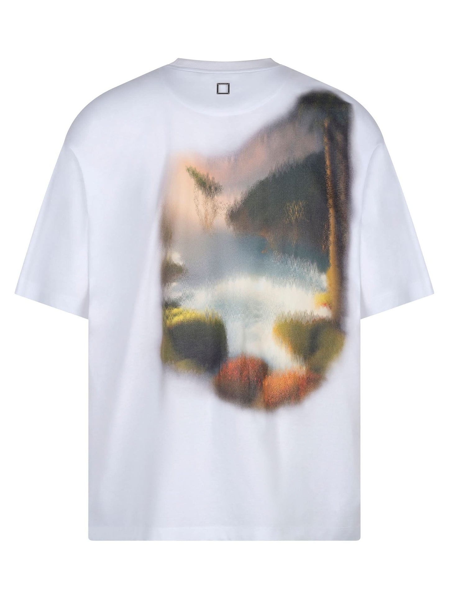 Scenery Print T-Shirt in White