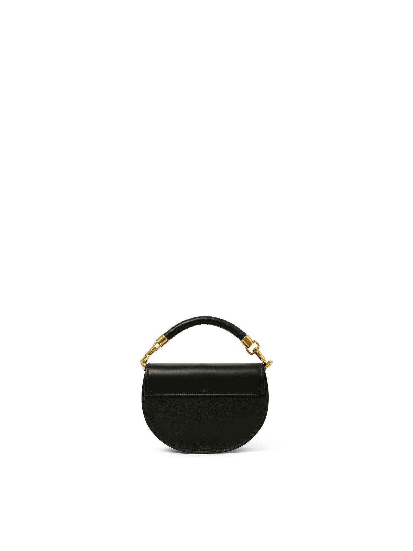 Marcie Leather Crossbody Bag in Black