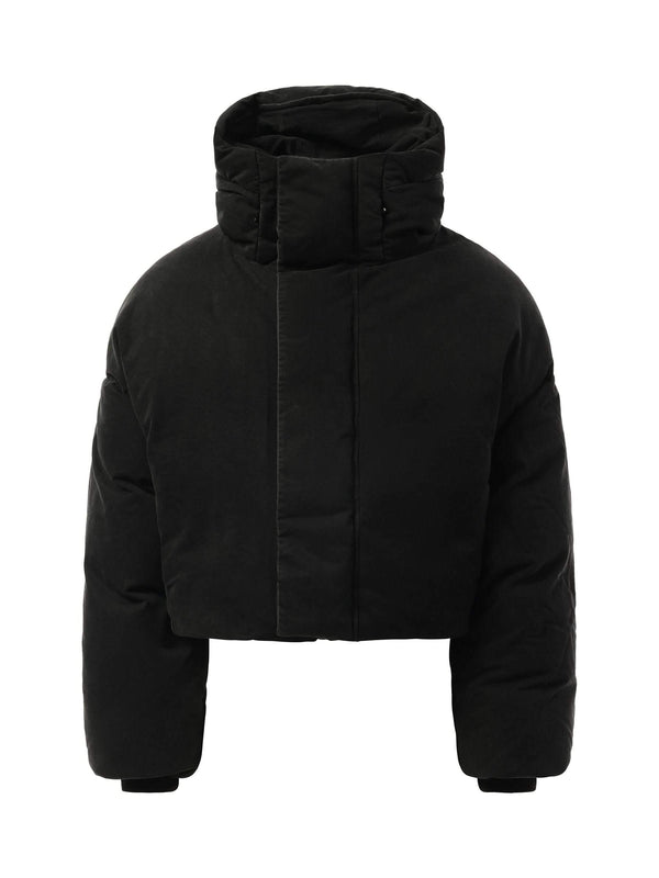 Entire Studios MML Hooded Puffer Jacket in Iron