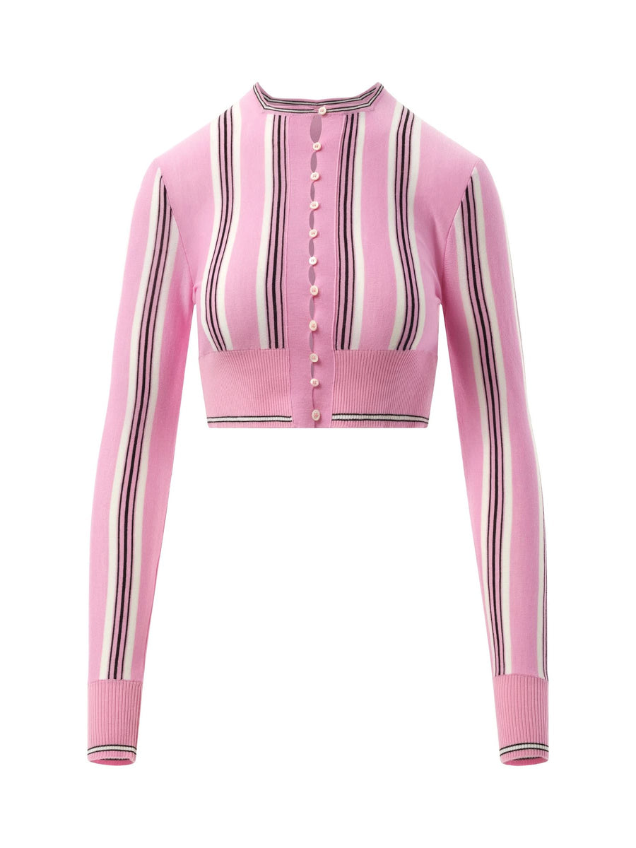 Le Cardigan Spiaggia in Pink/Multicolour