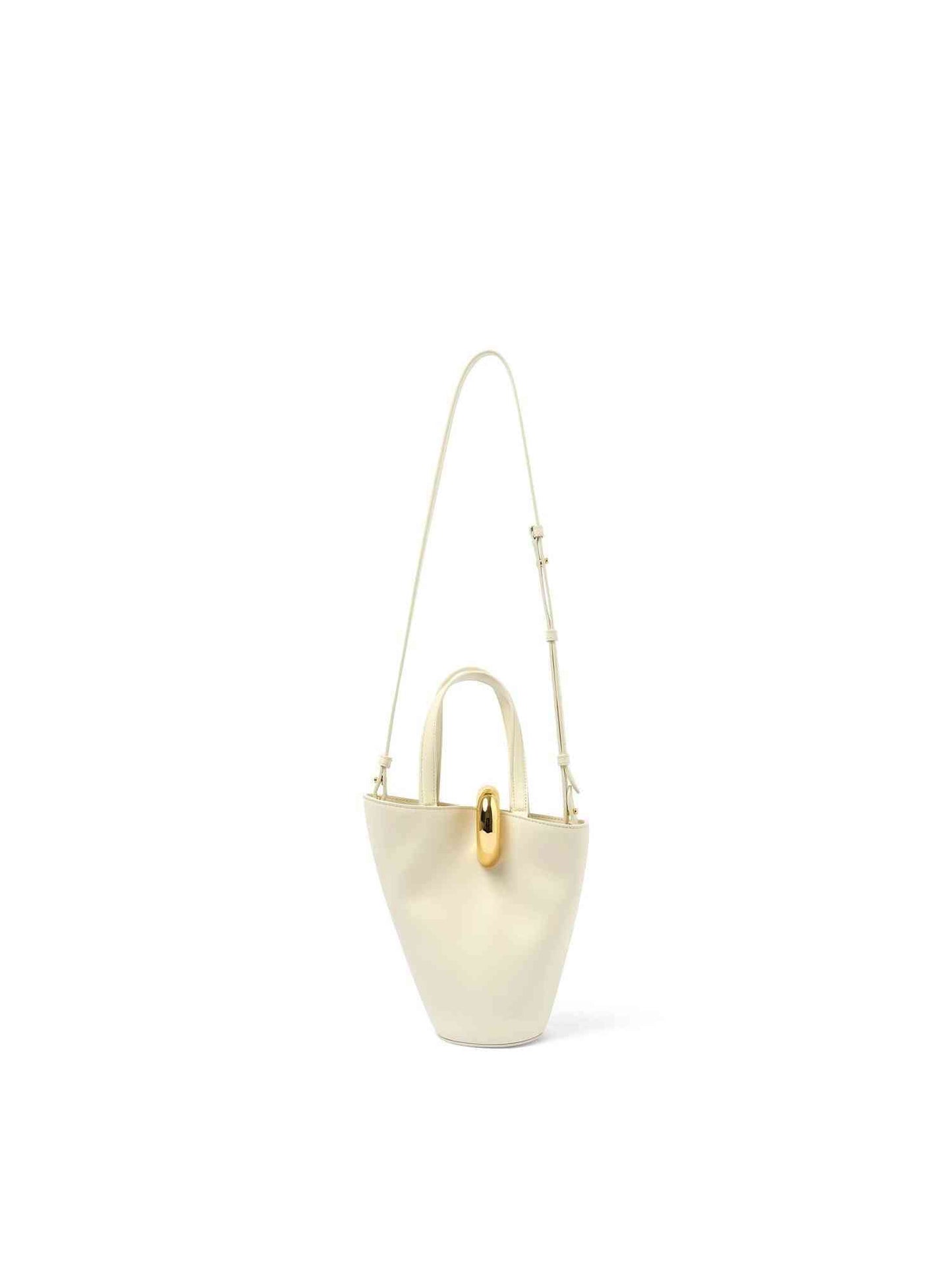 Le Petit Bambola Leather Bag in Light Ivory