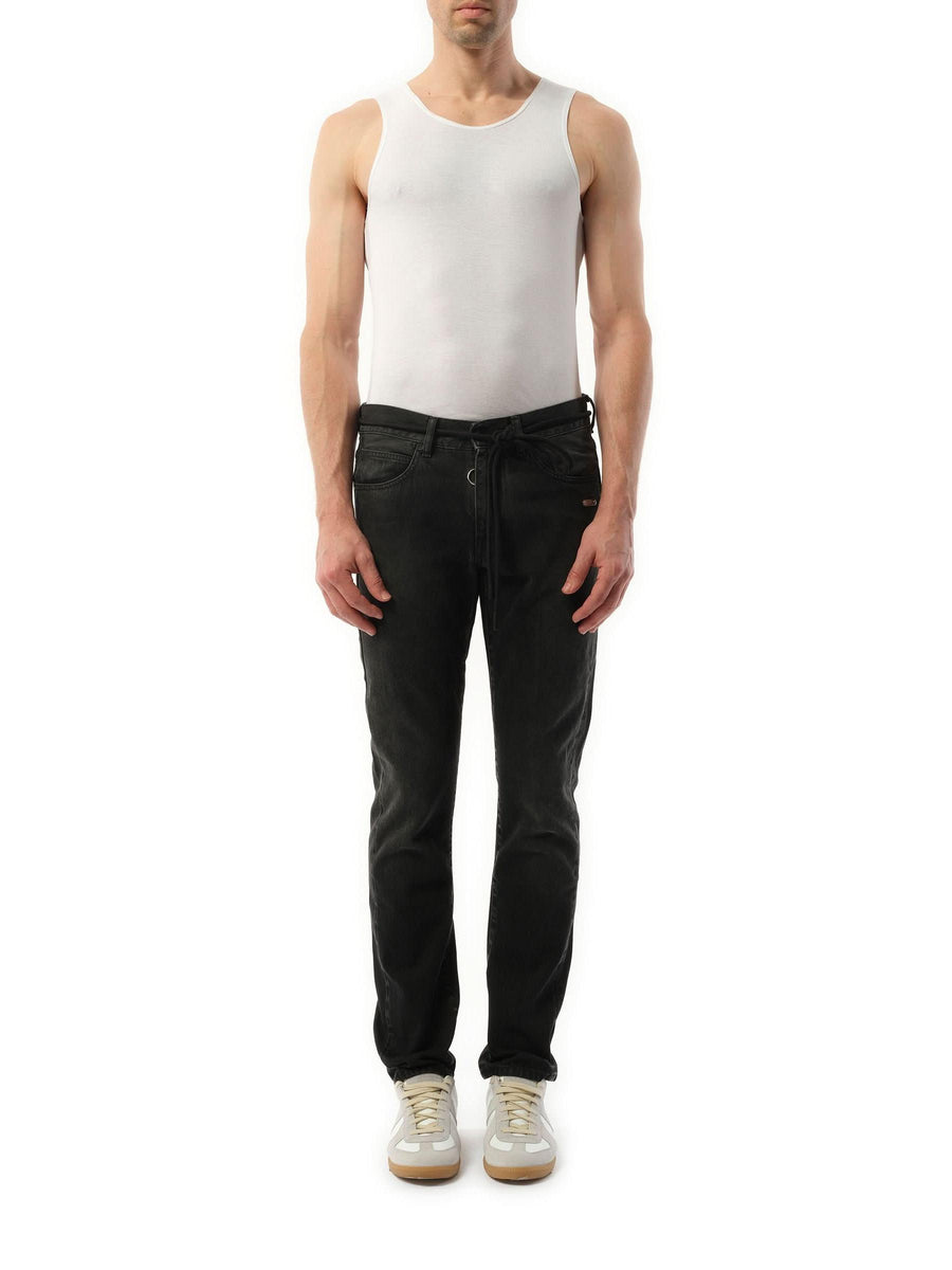 Slim Back Dart Jeans in Grey