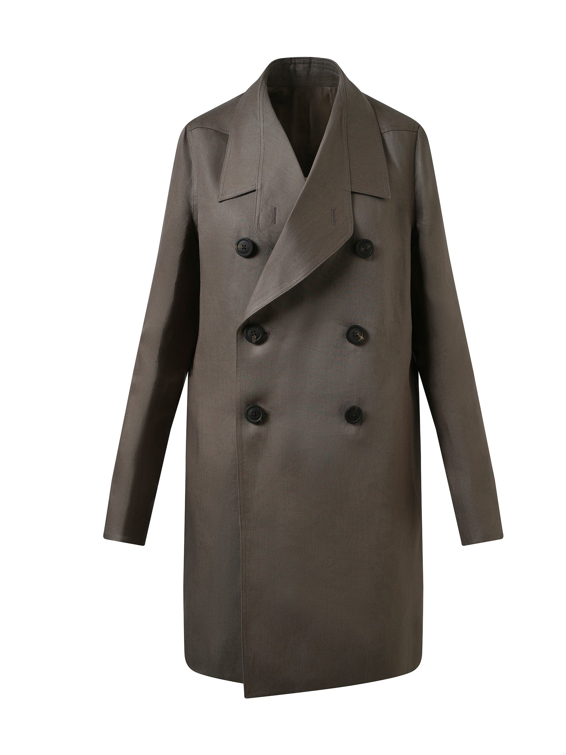 Rick Owens Officer Coat in Dust