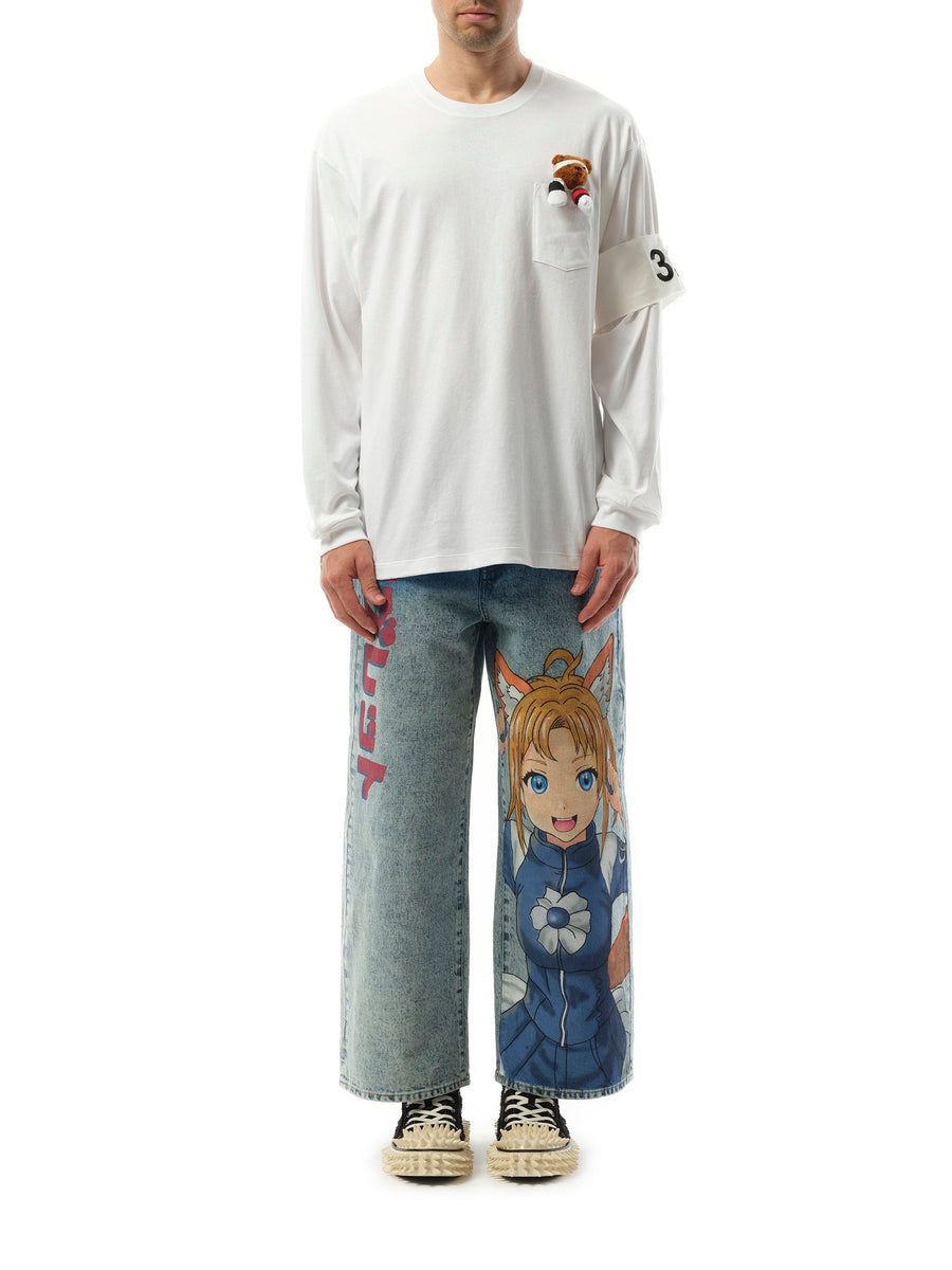Doublet Support Group Long Sleeve T-Shirt in White