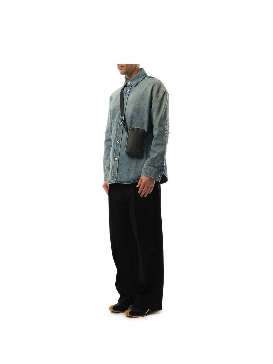 Loewe New Vertical Crossbody Pocket in Black