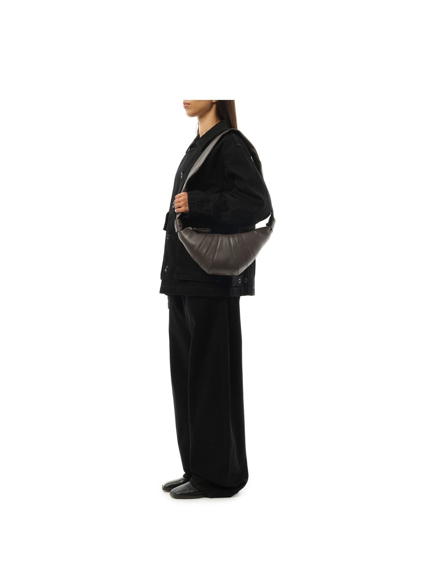Lemaire Small Croissant Bag in Mink