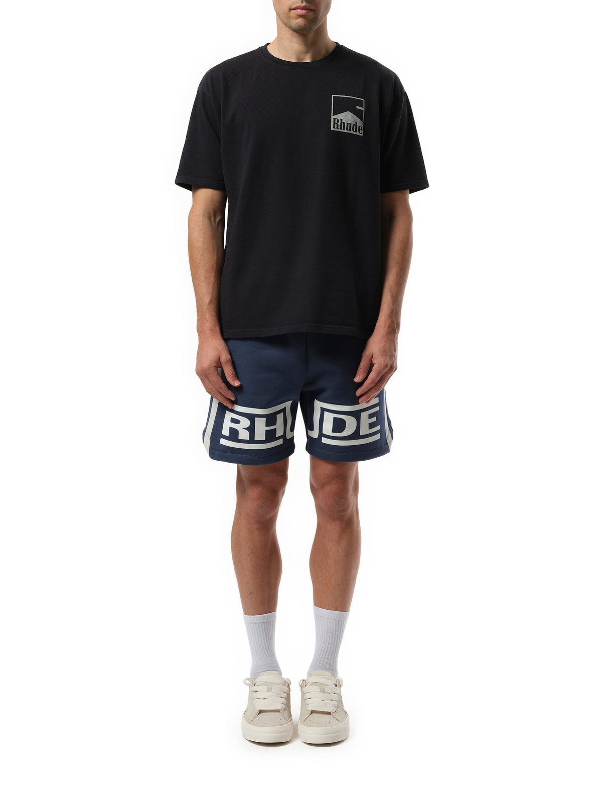 Rhude Rhude Chevron T-Shirt in Vintage Black