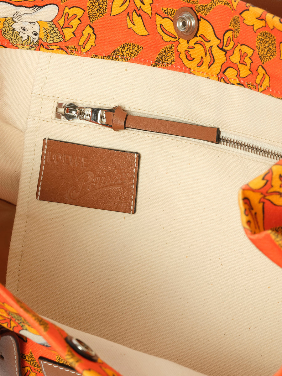 Loewe x Paula Print Tote in Orange