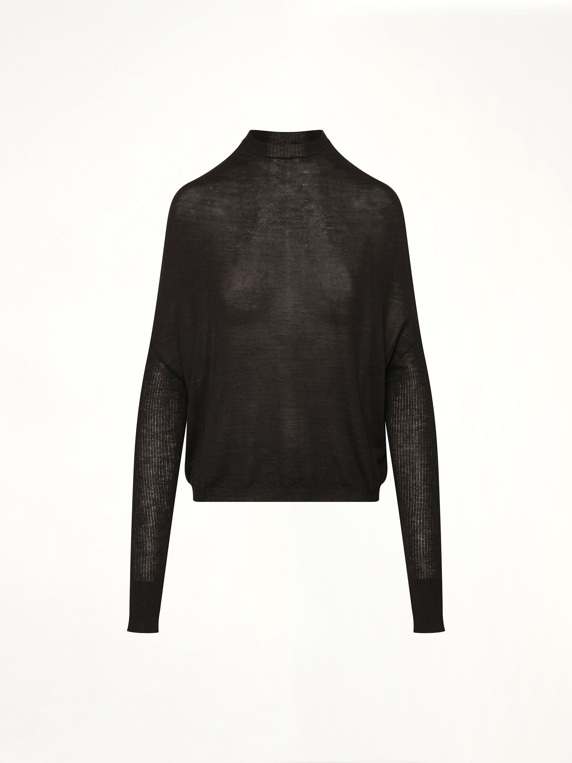 Crater Knit Sweater in Black