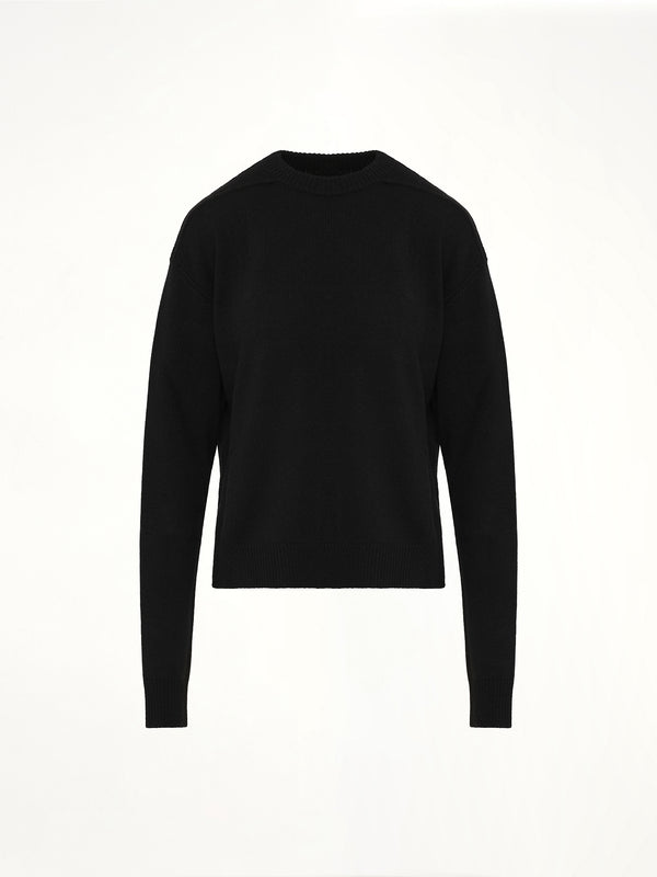 Round Neck Sweater in Black