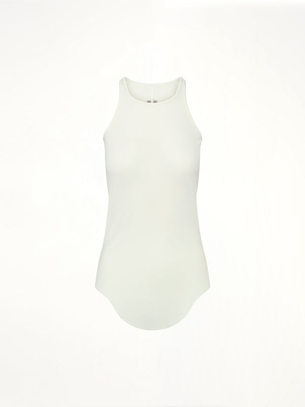 Basic Rib Tank Top in Milk