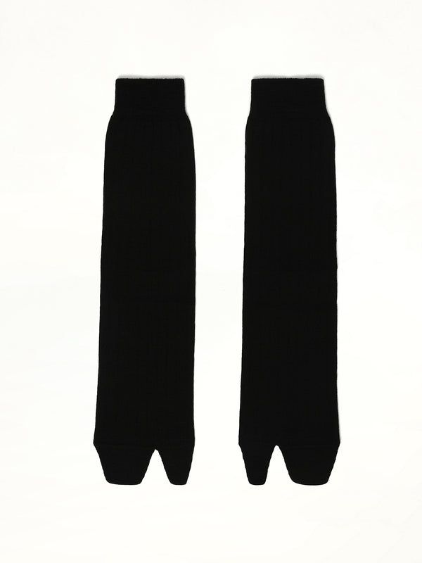 Tabi Bootleg Socks in Black