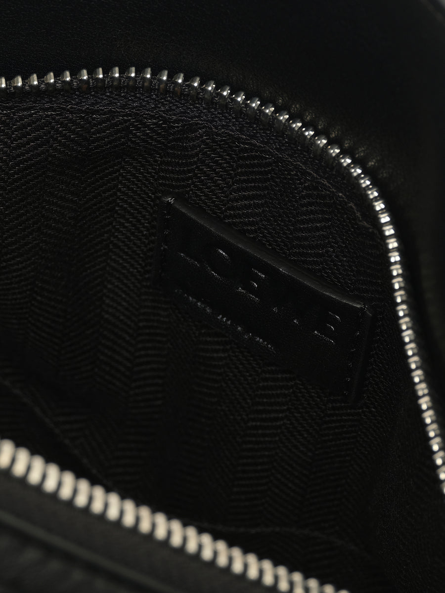 Puzzle Edge Small Bumbag in Black