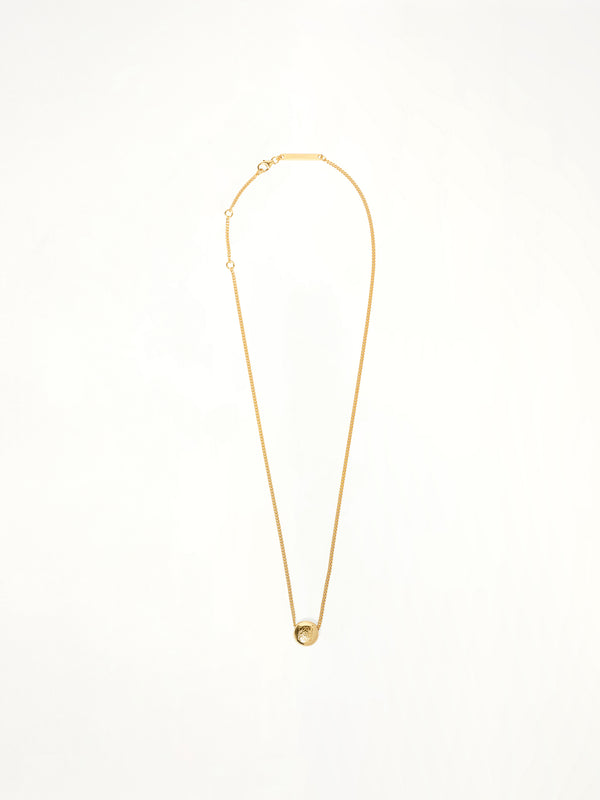Pebble Pendant Necklace in Gold