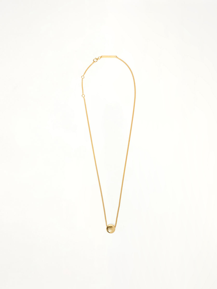 Pebble Pendant Necklace in Gold