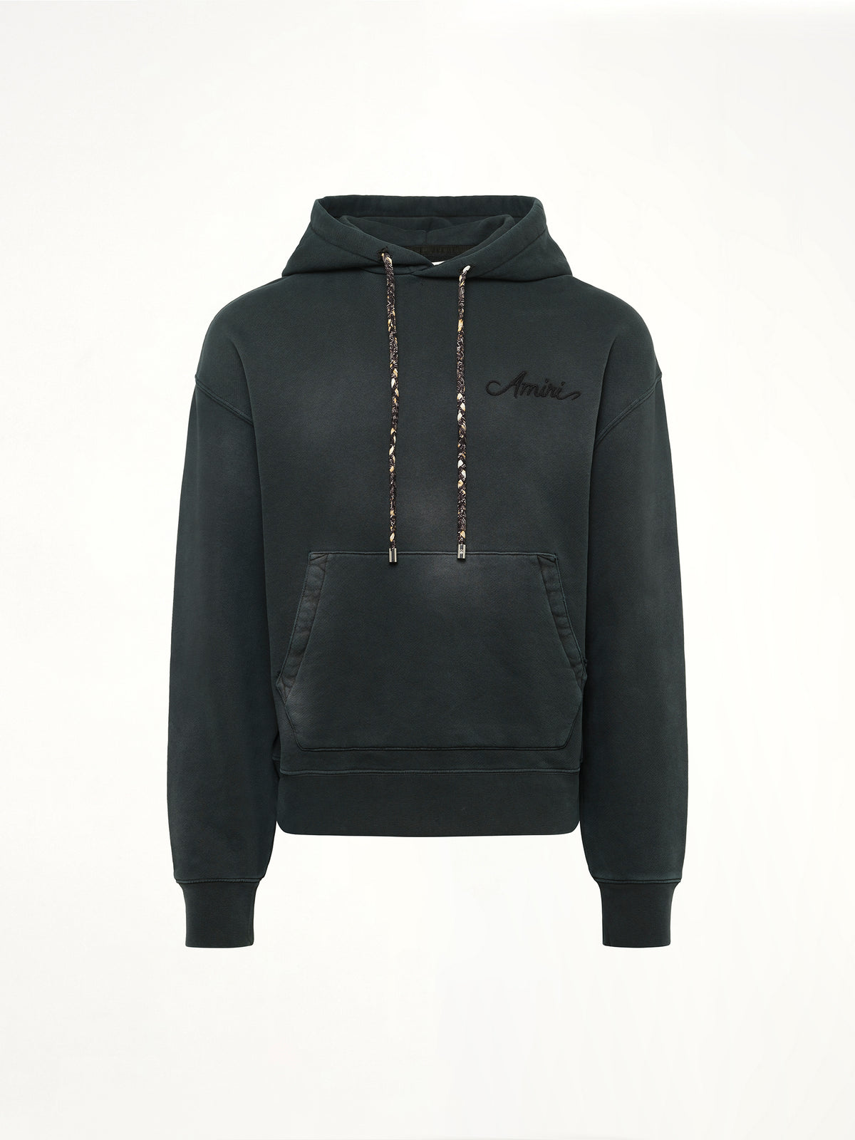 Bleach Bandana Hoodie in Black