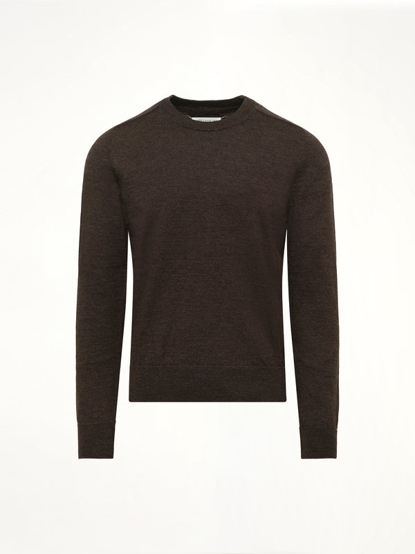 Gauge 12 Knit Sweater in Dark Brown