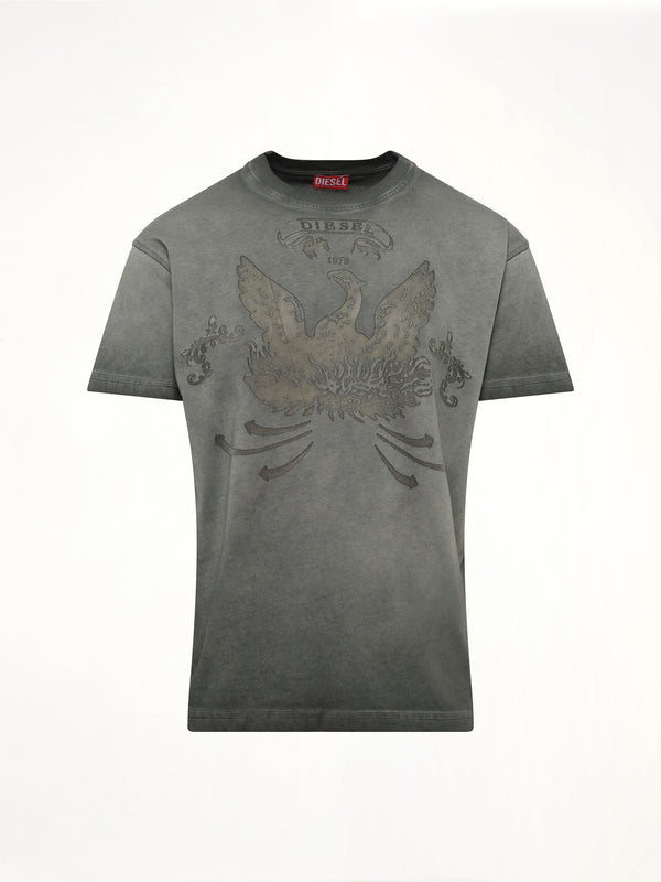 ウォッシュグレーのT-NORM-T9 Tシャツ