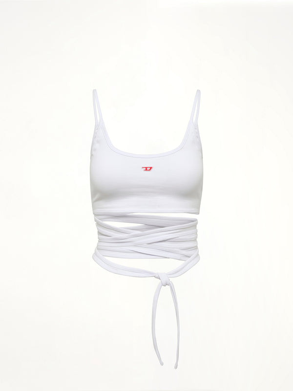 T-LEYA-TAIL Top in White