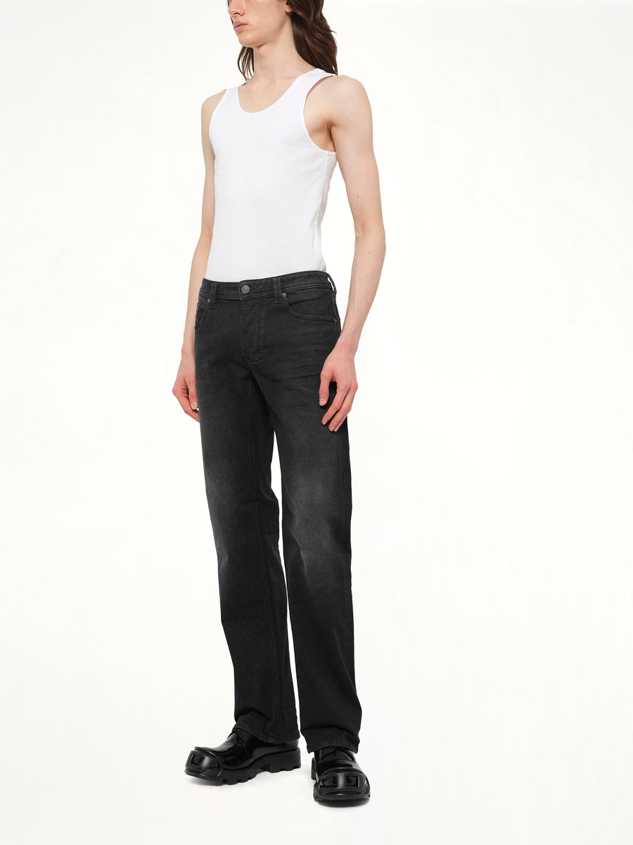 1985 LARKEE Straight Jeans in Black/Dark Grey