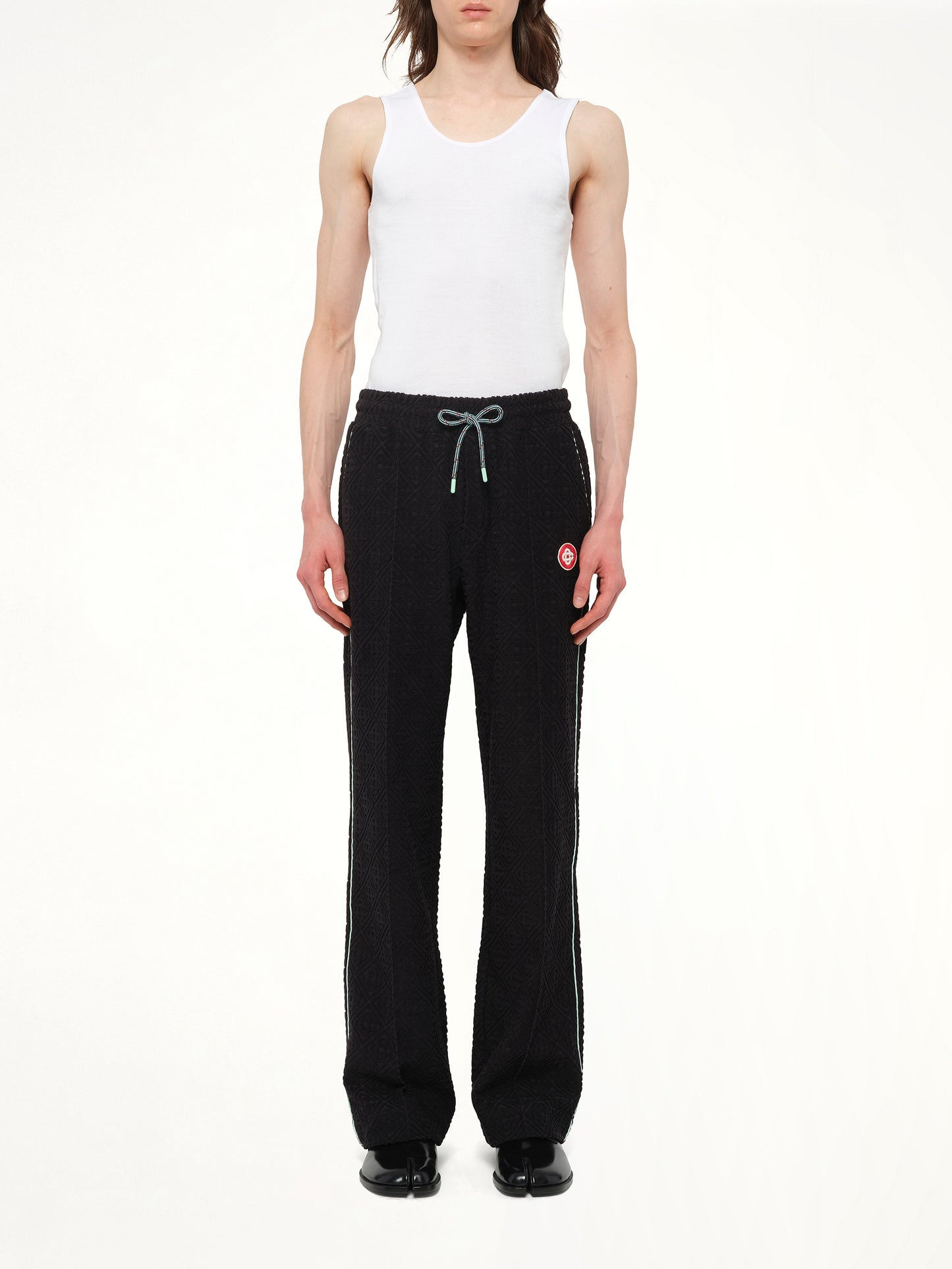 Towelling Jogger in Black