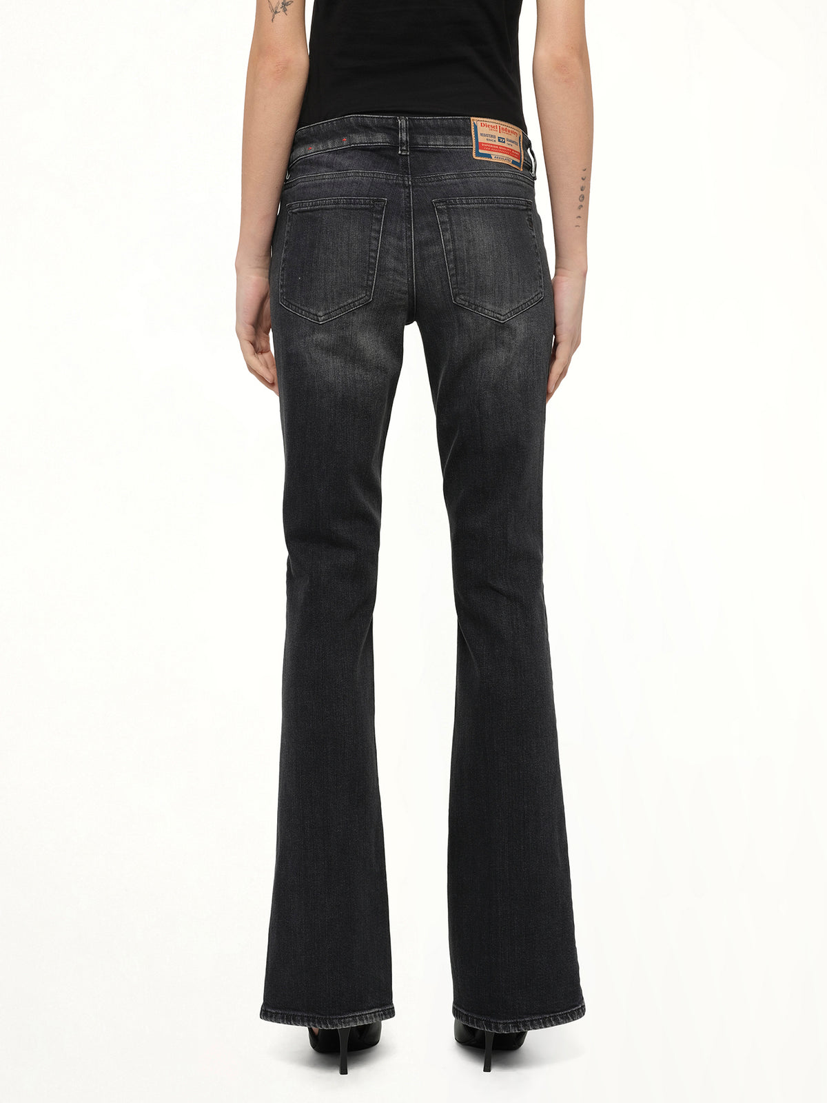 1969 D-EBBEY Bootcut Jeans in Black/Dark Grey