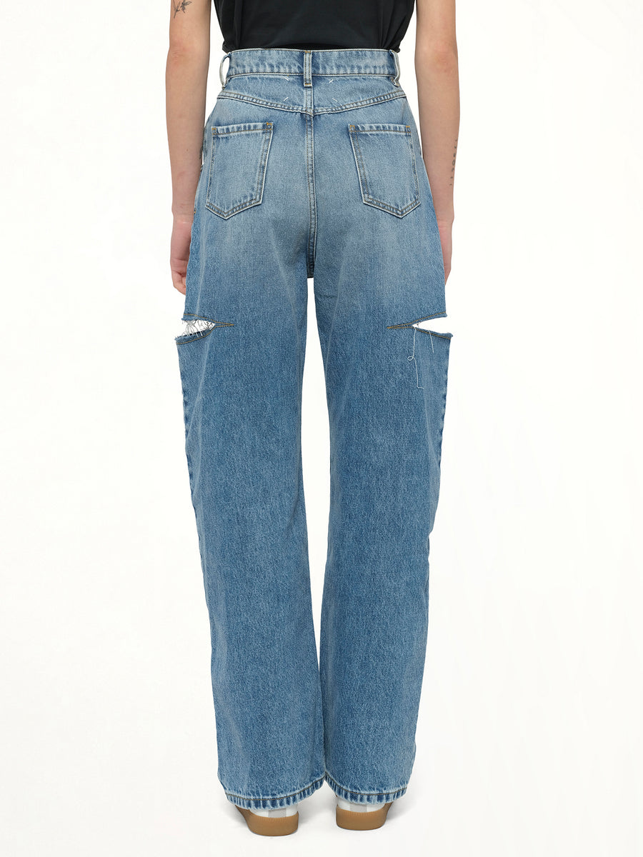 Slash Loose Fit Denim Jeans