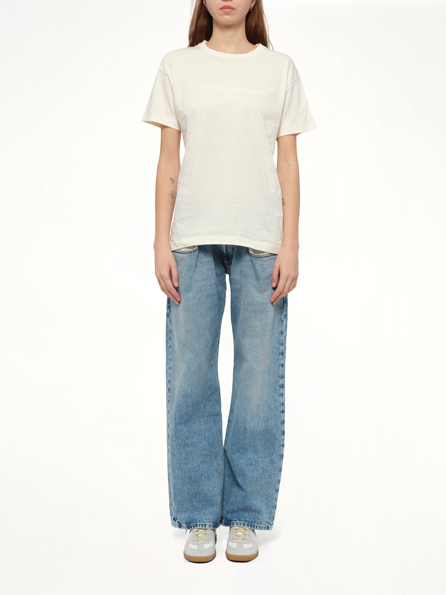 Straight Jeans with Contrasted Pockets