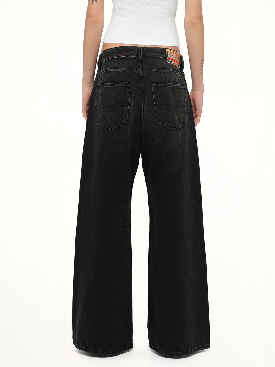 1996 D-SIRE Wide Jeans in Black/Dark Grey