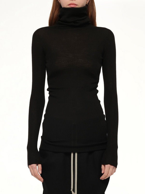 L/S Tube Sweater in Black