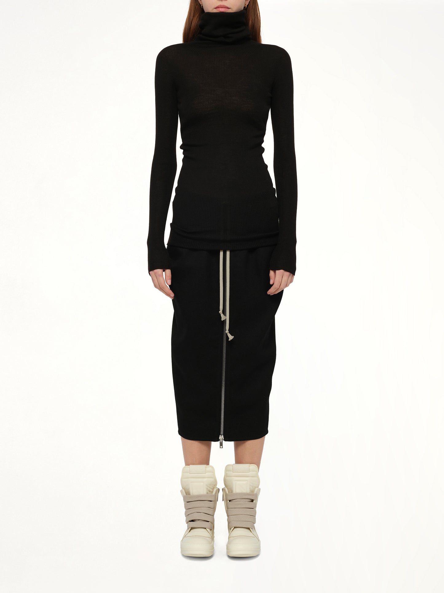 L/S Tube Sweater in Black