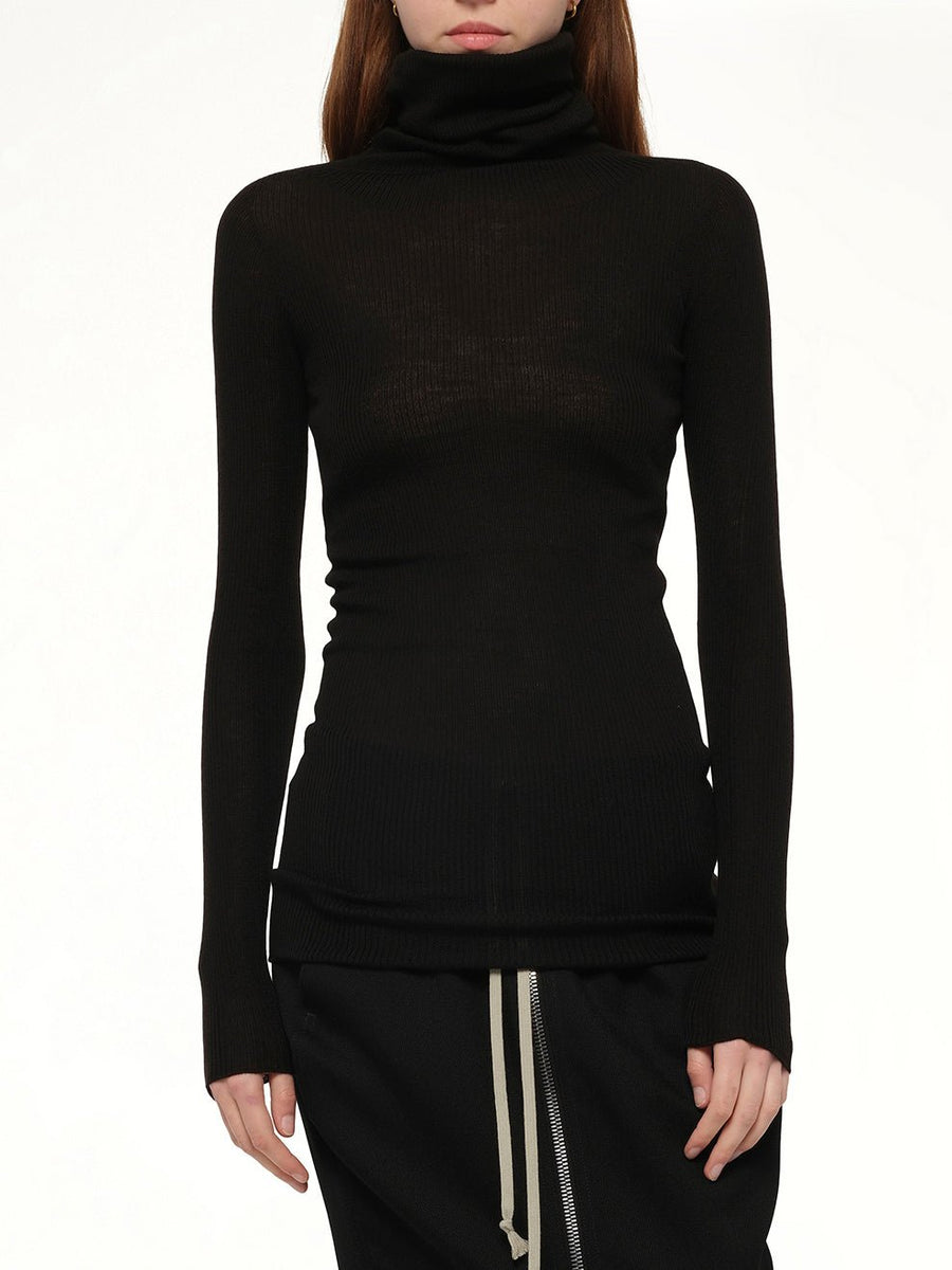 L/S Tube Sweater in Black