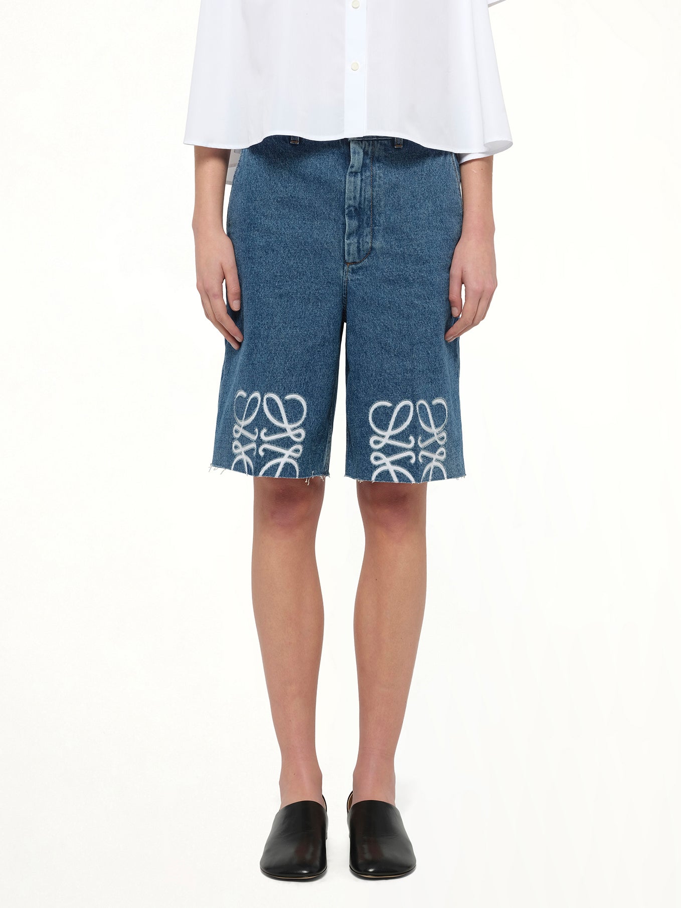 Anagram Shorts AF in Jeans Blue