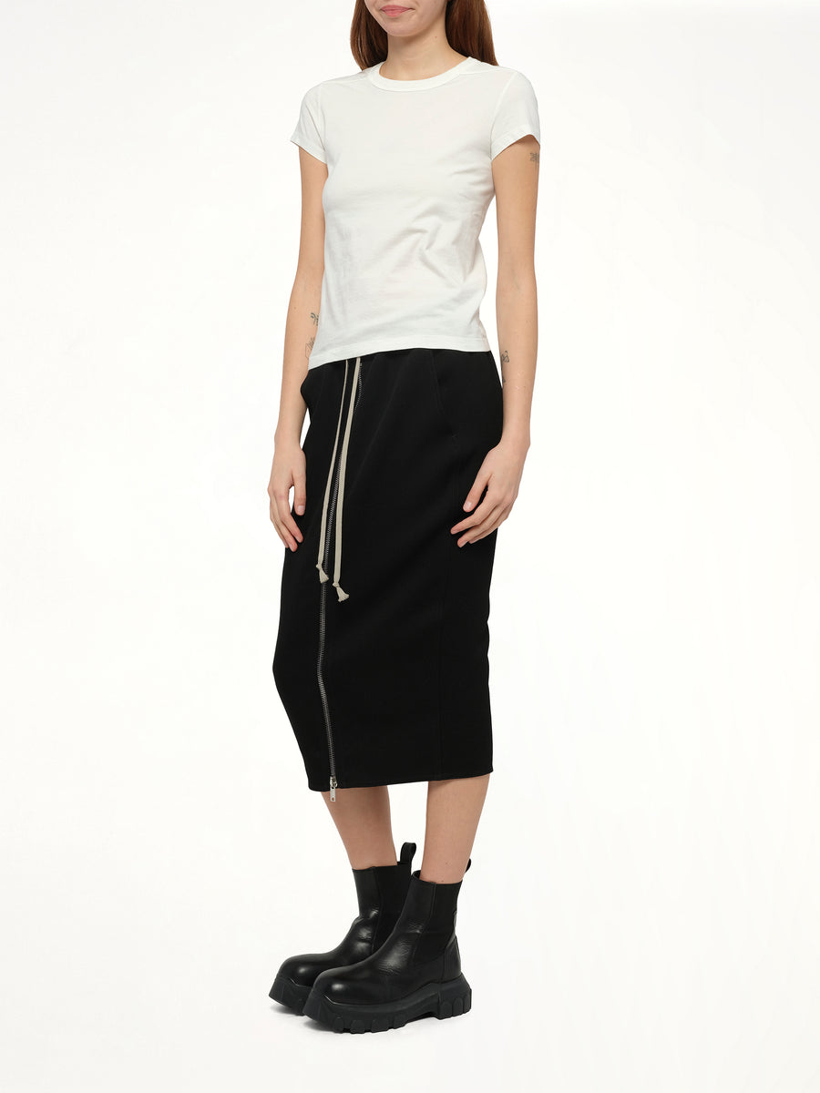 Cropped Level T-Shirt in Milk