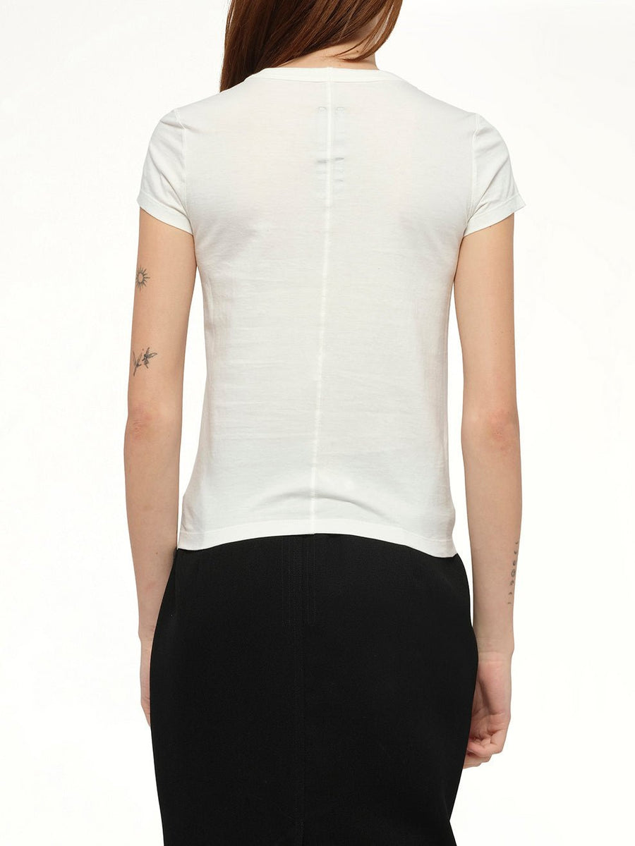 Cropped Level T-Shirt in Milk