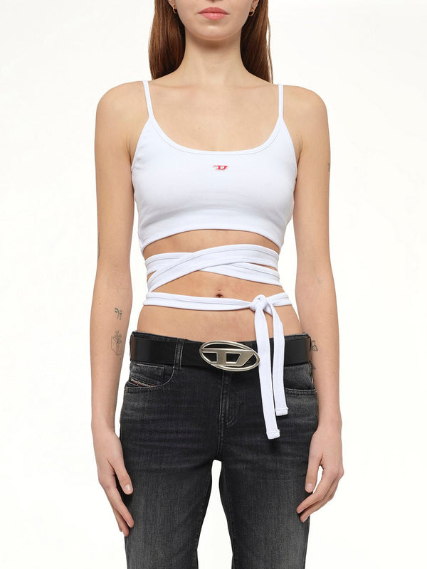 T-LEYA-TAIL Top in White