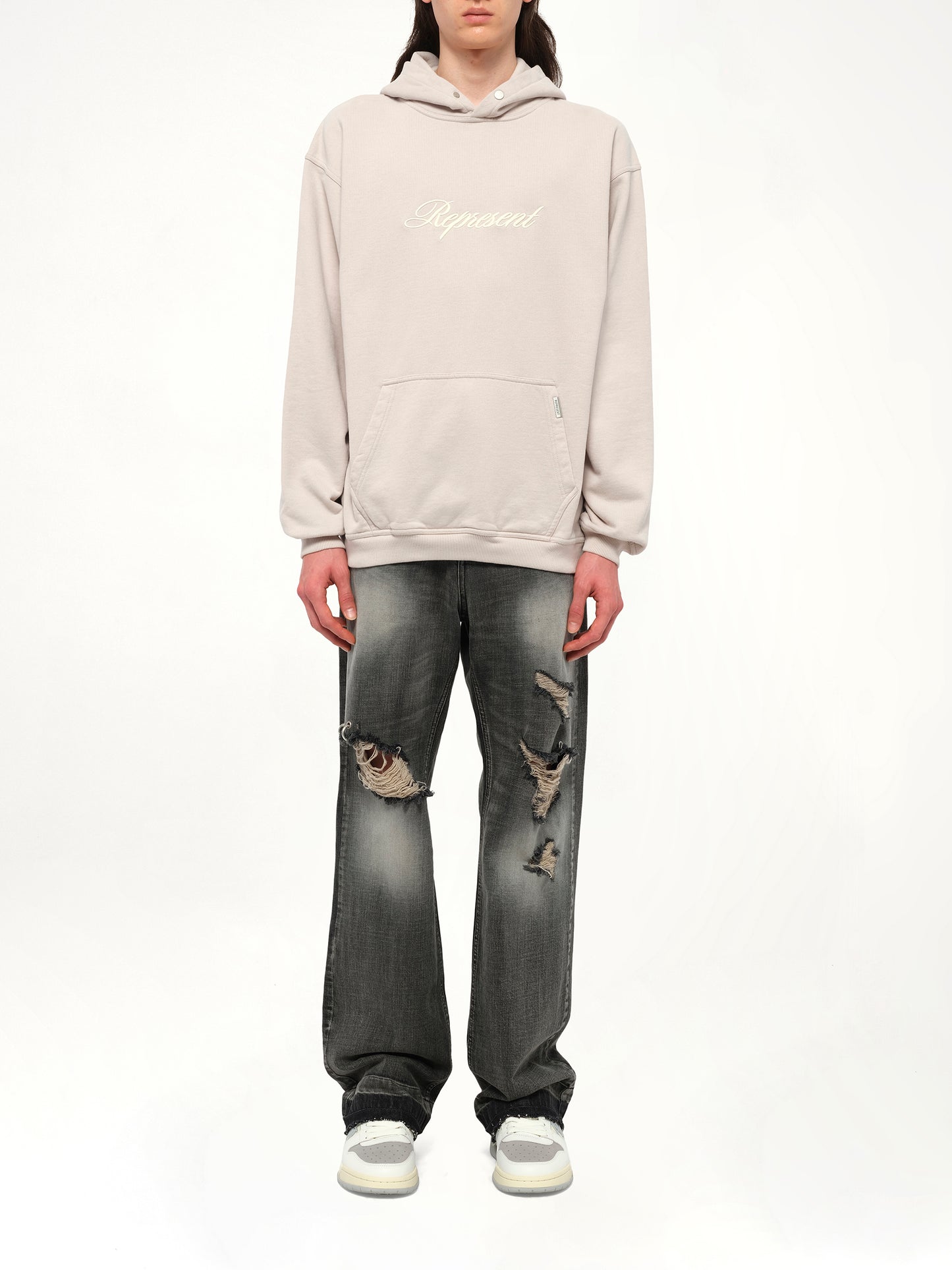 Script Logo Hoodie in Concrete