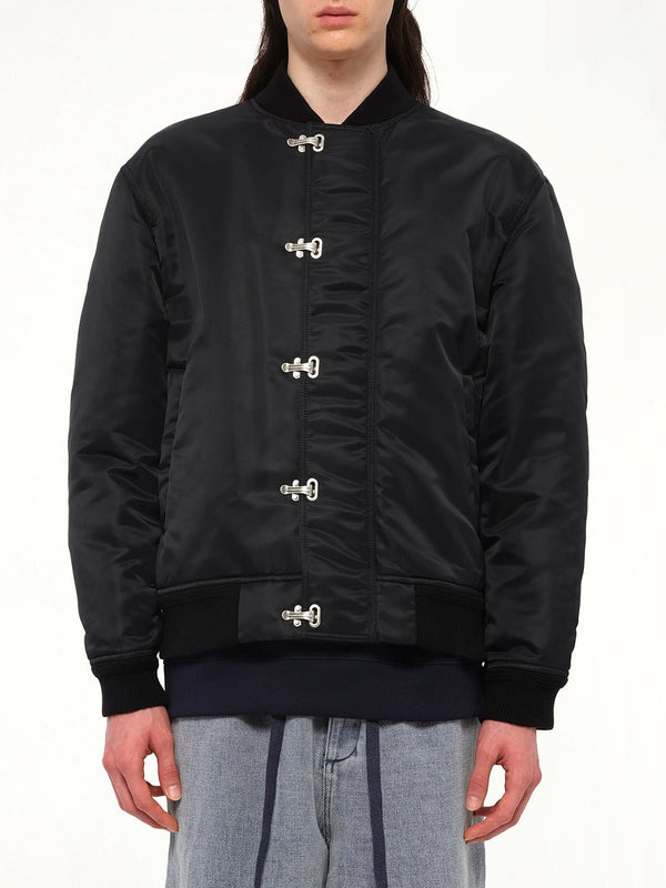 Metal Clip Jacket in Black