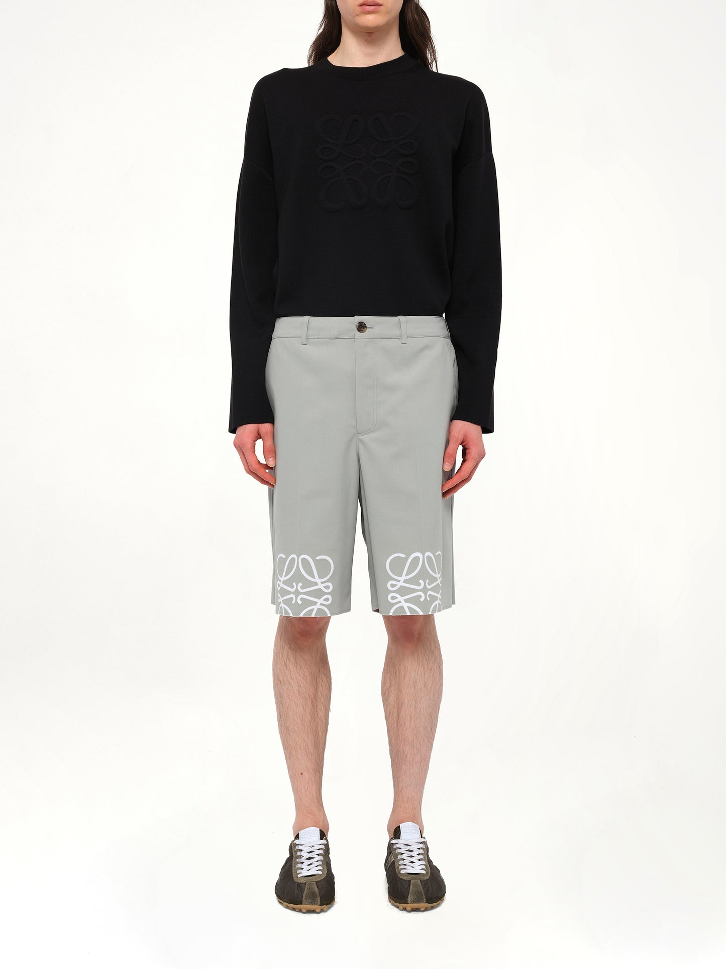 Anagram Shorts in Light Grey