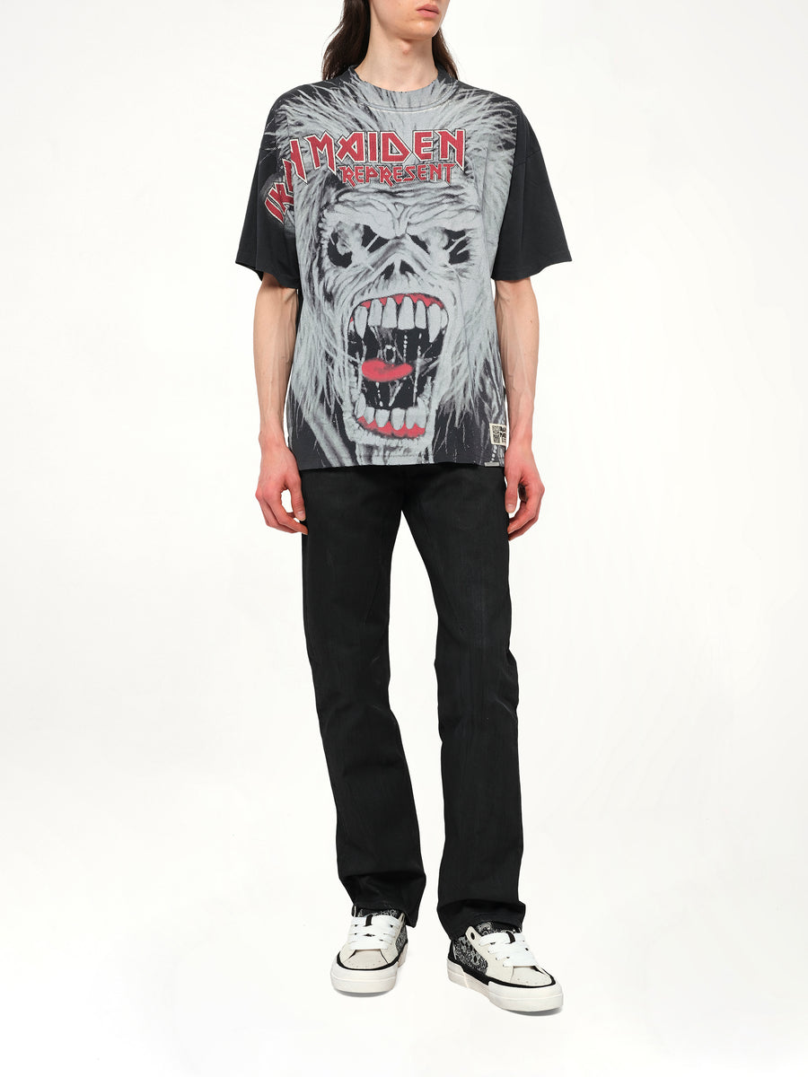 Iron Maiden British Metal T-Shirt in Stained Black
