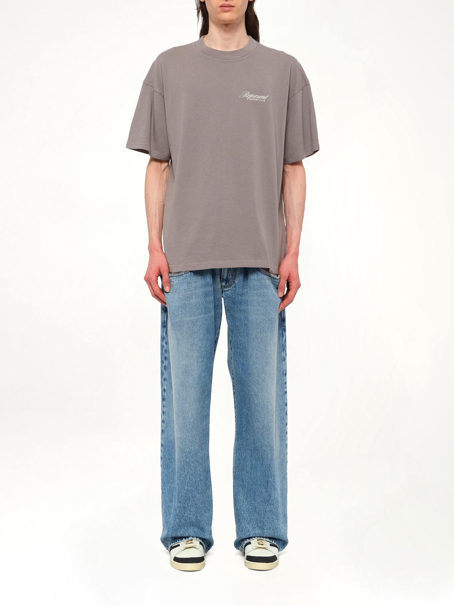 Represent Owners Club Script T-Shirt in Slate