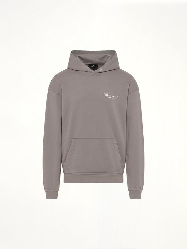 Represent Owners Club Script Hoodie in Slate