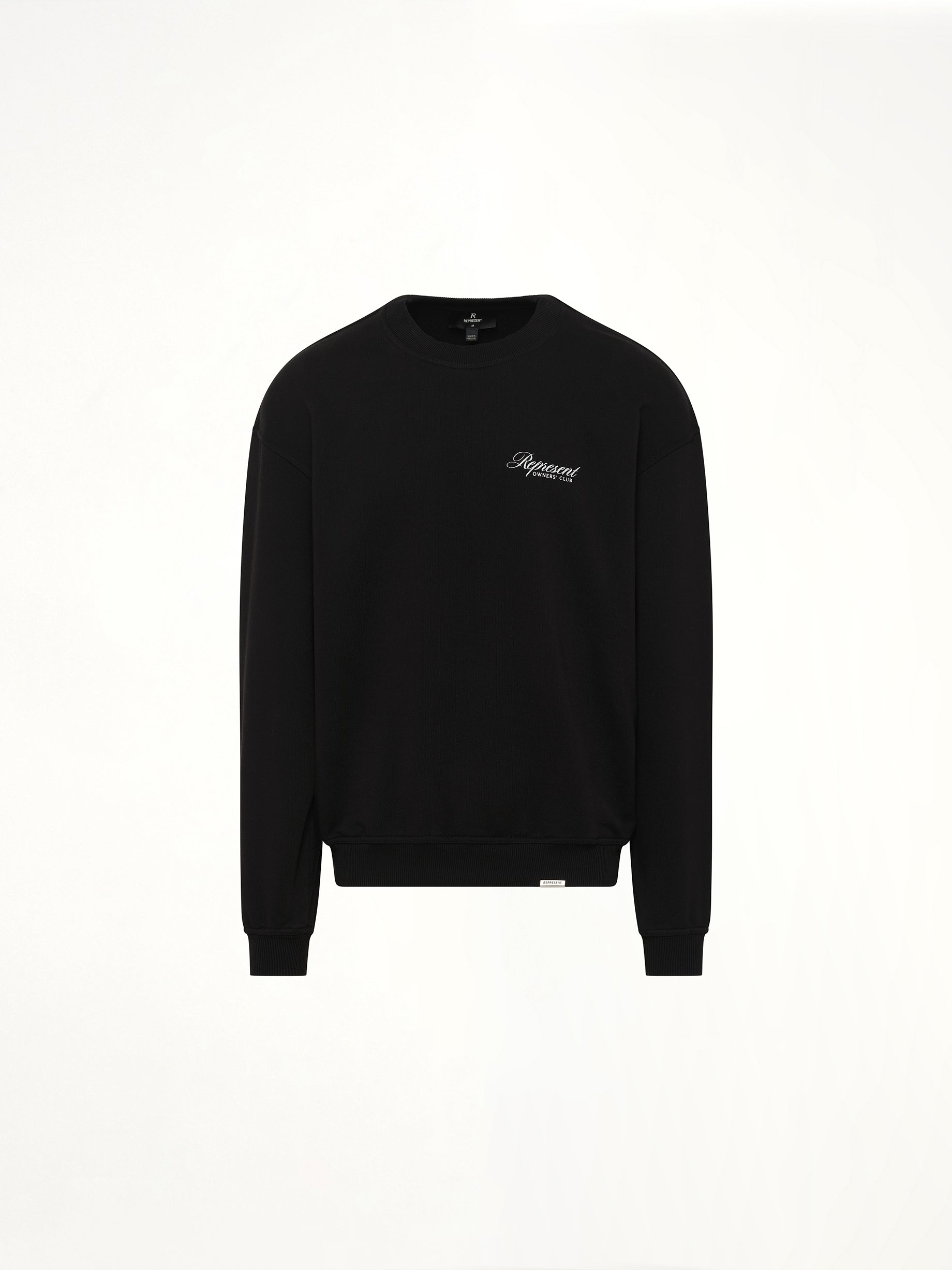Represent Owners Club Script Sweater in Black