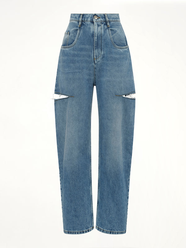 Slash Loose Fit Denim Jeans